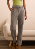 Glen Plaid Tapered Trousers